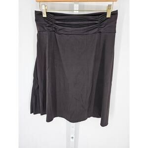 Tranquility by Colorado Clothing Women's Knee Length Plain Black Skirt Size S